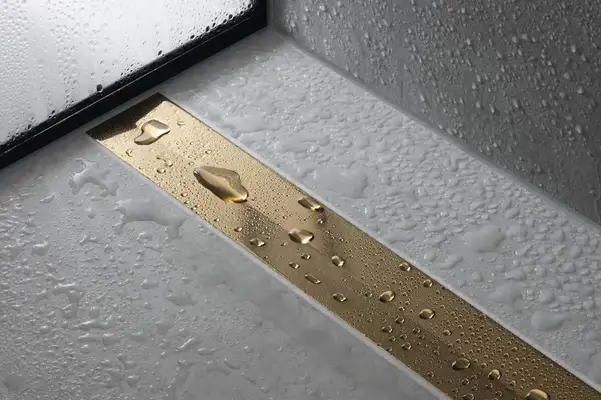 Трап для душа 80 см Hansgrohe RainDrain Flex, полированное золото (56044990) фото 3 Aquada.com.ua Трап для душа 80 см Hansgrohe RainDrain Flex, полированное золото (56044990) фото 3 Aquada.com.ua