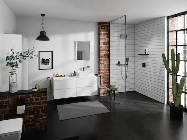Внешняя часть трапа для душа, укорачиваемого 120 см Hansgrohe RainDrain Flex (чёрный матовый) 56054670