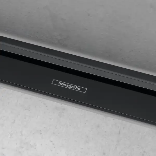 Внешняя часть трапа для душа, укорачиваемого 120 см Hansgrohe RainDrain Flex (чёрный матовый) 56054670