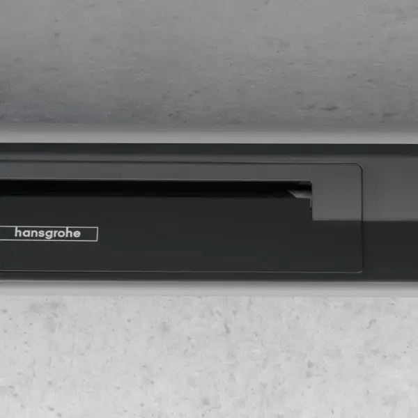 Внешняя часть трапа для душа, укорачиваемого 120 см Hansgrohe RainDrain Flex (чёрный матовый) 56054670