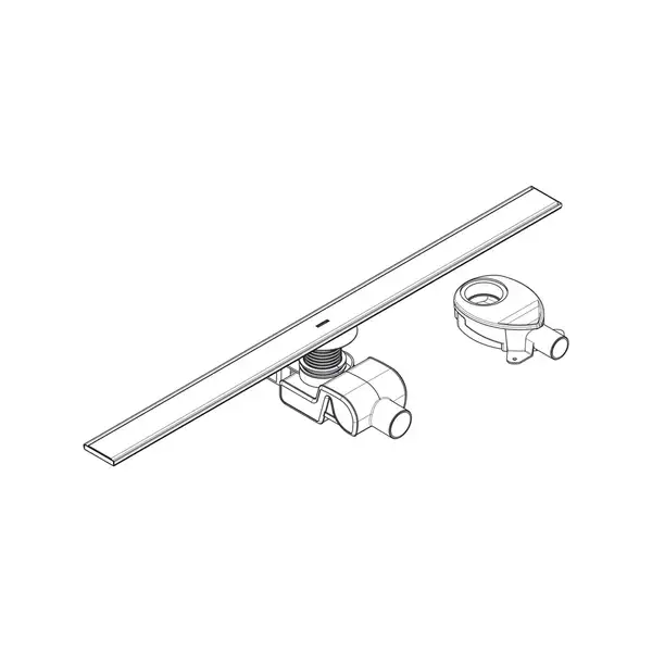 Hansgrohe RainDrain Allround Душевой канал 90 см, матовая сталь (56188800) Hansgrohe RainDrain Allround Душевой канал 90 см, матовая сталь (56188800)