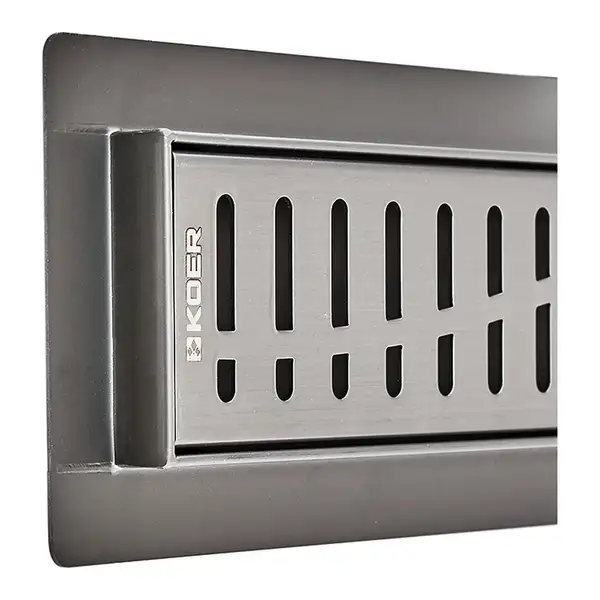 KOER FD35-70x500 Трап душевой под плитку, графит (AC0657)