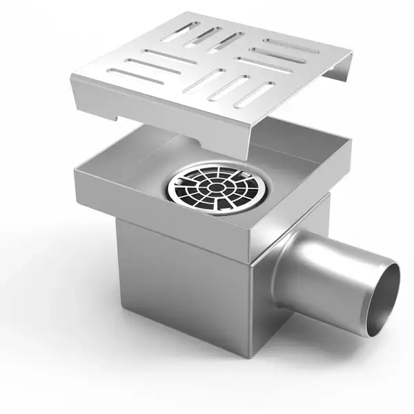 Laris Piano Трап для душу 100х100, хром (78000027) Laris Piano Трап для душу 100х100, хром (78000027)
