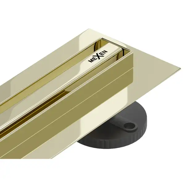 Трап для душа MEXEN FLAT 360° SLIM GOLD золотой 140 см (MEX-1541140) Трап для душа MEXEN FLAT 360° SLIM GOLD золотой 140 см (MEX-1541140)