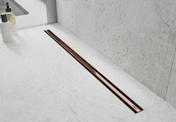 Трап для душа MEXEN FLAT SLIM ROSE GOLD 80 см. (MEX-1641080)