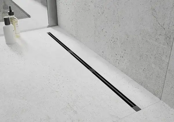 Трап для душа MEXEN FLAT 360° SUPER SLIM BLACK черный 120 см (MEX-1751120) Трап для душа MEXEN FLAT 360° SUPER SLIM BLACK черный 120 см (MEX-1751120)