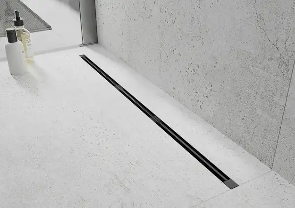 Трап для душа MEXEN FLAT 360° SUPER SLIM BLACK черный 180 см (MEX-1751180) Трап для душа MEXEN FLAT 360° SUPER SLIM BLACK черный 180 см (MEX-1751180)