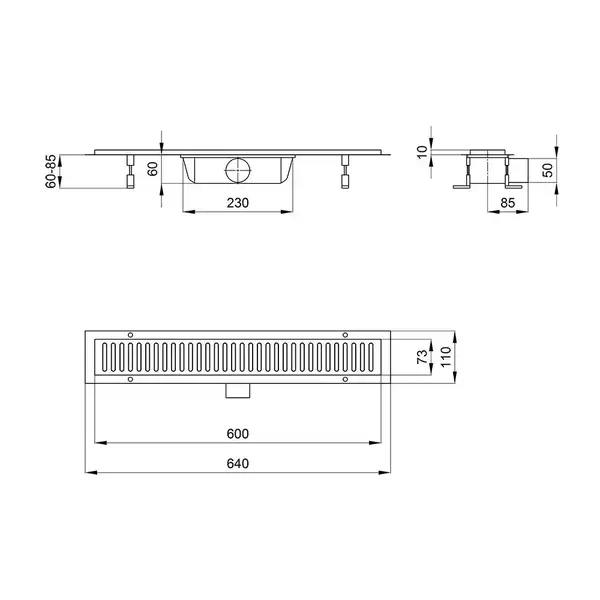 Qtap Dry FA304-600 Трап лінійний, нержавіюча сталь (QTDRYFA304600) Qtap Dry FA304-600 Трап лінійний, нержавіюча сталь (QTDRYFA304600)