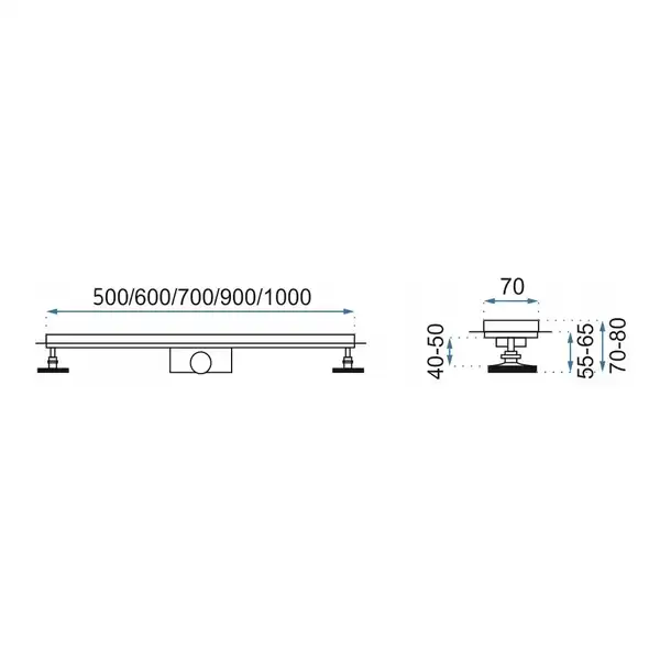 Трап для душа REA PURE NEO 80 см (REA-G0093) Трап для душа REA PURE NEO 80 см (REA-G0093)