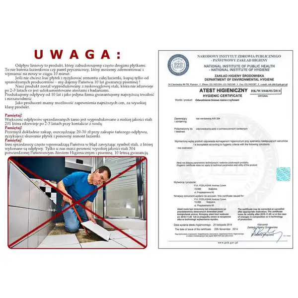 Трап для душа REA WAVE 100 см (REA-G0409) Трап для душа REA WAVE 100 см (REA-G0409)