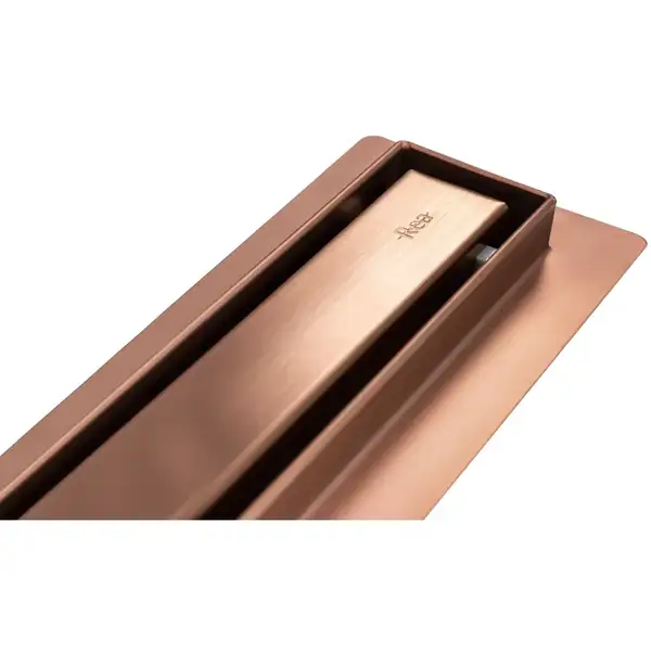 Трап для душа REA NEO SLIM PRO BRUSHED COPPER 80 см. (REA-G0653)