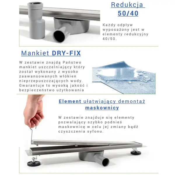 Трап для душа REA PURE NEO PRO 90 см (REA-G0903)