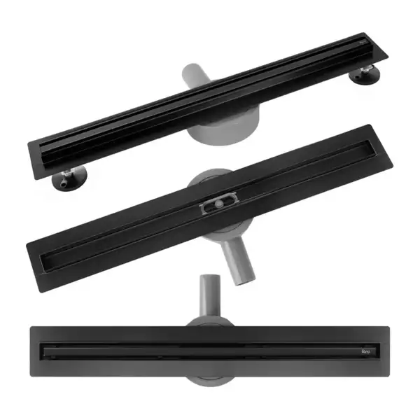 Rea Neox 70 Slim Pro Black Трап для душу, чорний (REA-G2709)