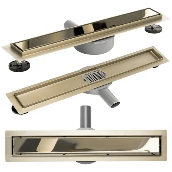 Трап для душа REA PURE NEO MIRROR GOLD PRO 60 см (REA-G5610) Трап для душа REA PURE NEO MIRROR GOLD PRO 60 см (REA-G5610)