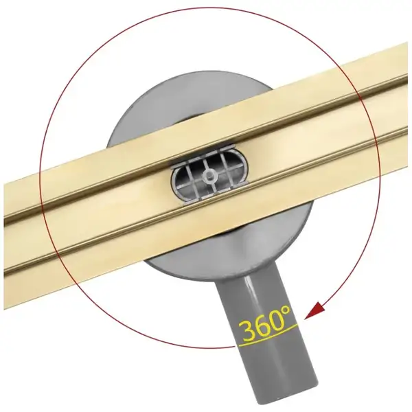 Трап для душа REA NEO SLIM MIRROR GOLD PRO 50см (REA-G5692)
