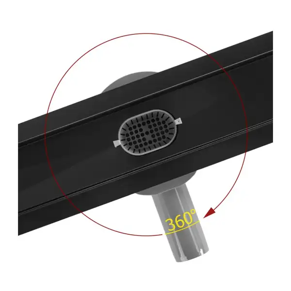 Rea Neox 60 Pro Линейный трап для душа, черный (REA-G7801)