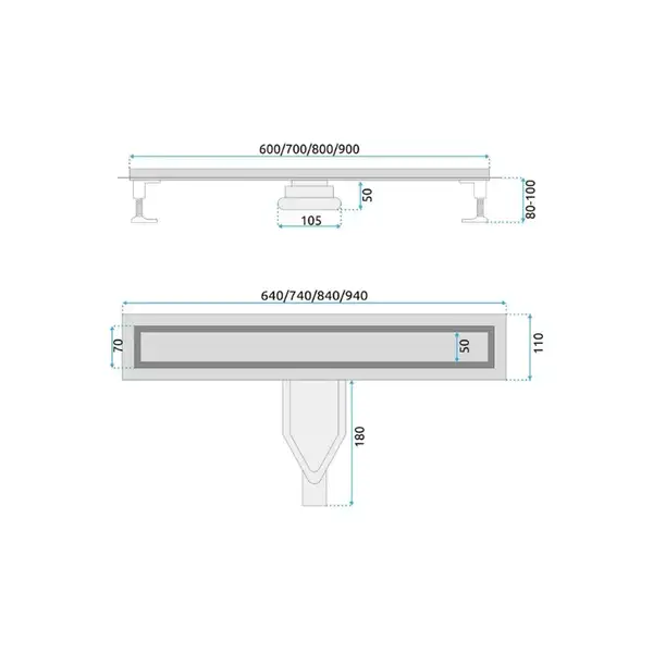 Трап для душа REA NEOX 80 SUPERFLOW BLACK черный (REA-G7807) Трап для душа REA NEOX 80 SUPERFLOW BLACK черный (REA-G7807)