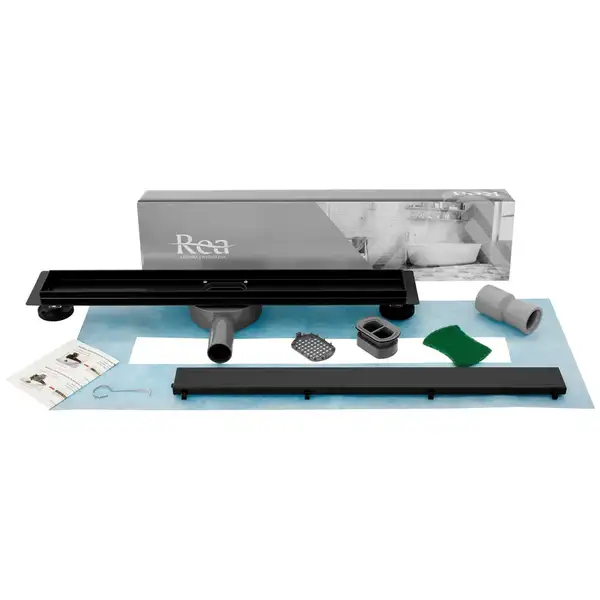 Rea Neo Pro Трап для душа 2в1, черный (REA-G8905) Rea Neo Pro Трап для душа 2в1, черный (REA-G8905)