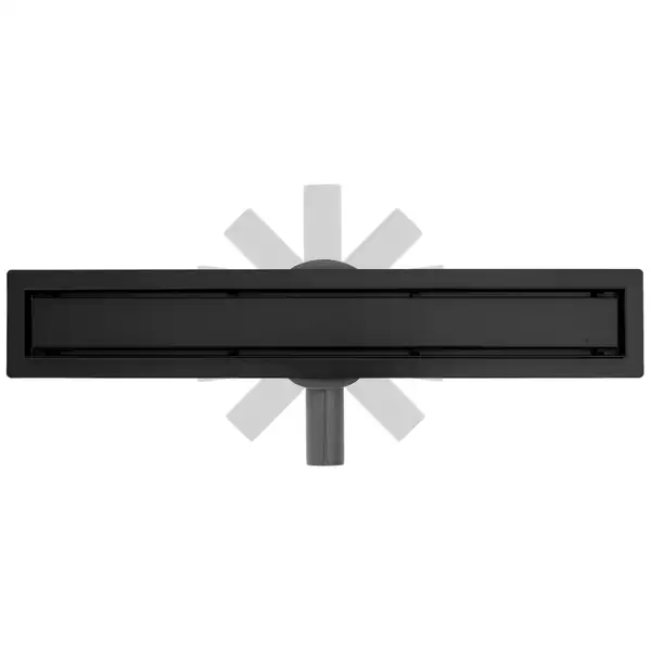Трап для душа REA NEO PRO BLACK 2в1 черный 90 см (REA-G8908)