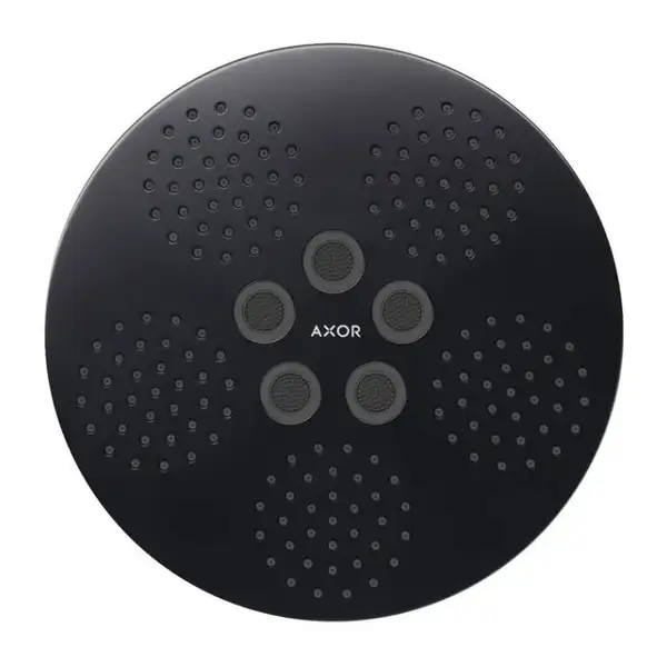 Верхній душ Axor One 280 1jet з держателем, Brushed Gold Optic (48491250) Верхній душ Axor One 280 1jet з держателем, Brushed Gold Optic (48491250)