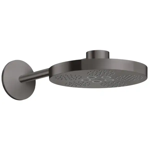 Верхній душ Axor One 280 2jet з тримачем, Brushed Black Chrome (48492340)