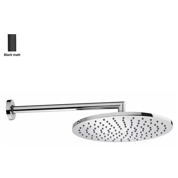 Верхній душ BOSSINI Cosmo D280 мм з тримачем, чорний матовий (H70596I00073009) Верхній душ BOSSINI Cosmo D280 мм з тримачем, чорний матовий (H70596I00073009)