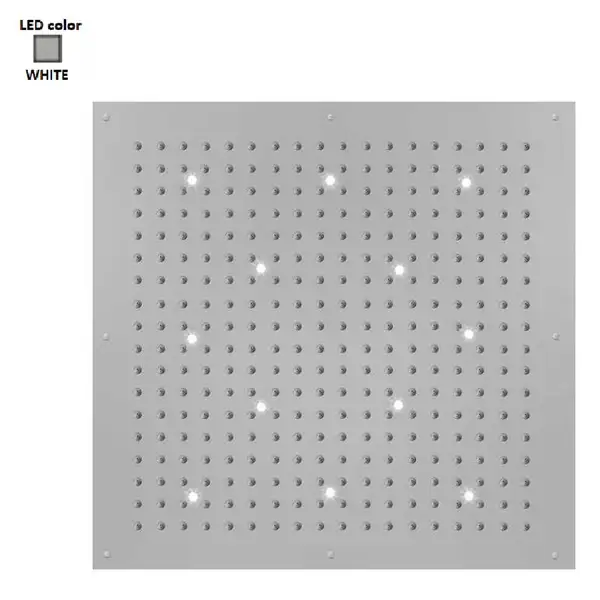 Верхній душ BOSSINI DREAM-XL CUBE, 12LED (білий), для підвісної стелі 100x100сm, хром (WI0383000030016) Верхній душ BOSSINI DREAM-XL CUBE, 12LED (білий), для підвісної стелі 100x100сm, хром (WI0383000030016)