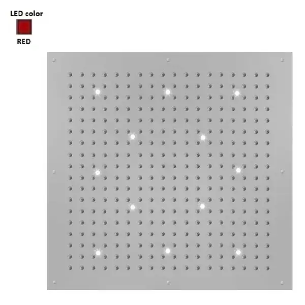 Верхній душ BOSSINI DREAM-XL CUBE, 12LED (червоний), для підвісної стелі 100x100сm, хром (WI0383000030116) Верхній душ BOSSINI DREAM-XL CUBE, 12LED (червоний), для підвісної стелі 100x100сm, хром (WI0383000030116)
