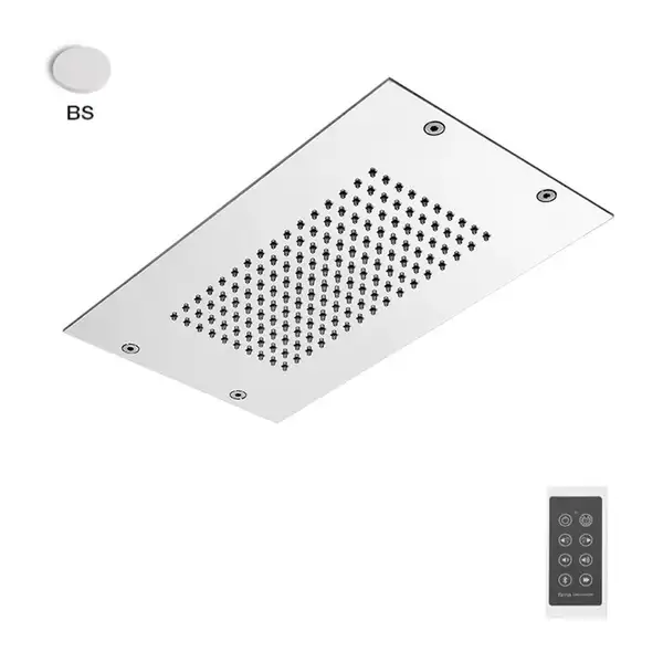 Fima Carlo Верхній душ Fima Modular монтажу стельового з нержавіючої сталі, LED підсвічування, Білий матовий (F2825BS) Fima Carlo Верхній душ Fima Modular монтажу стельового з нержавіючої сталі, LED підсвічування, Білий матовий (F2825BS)