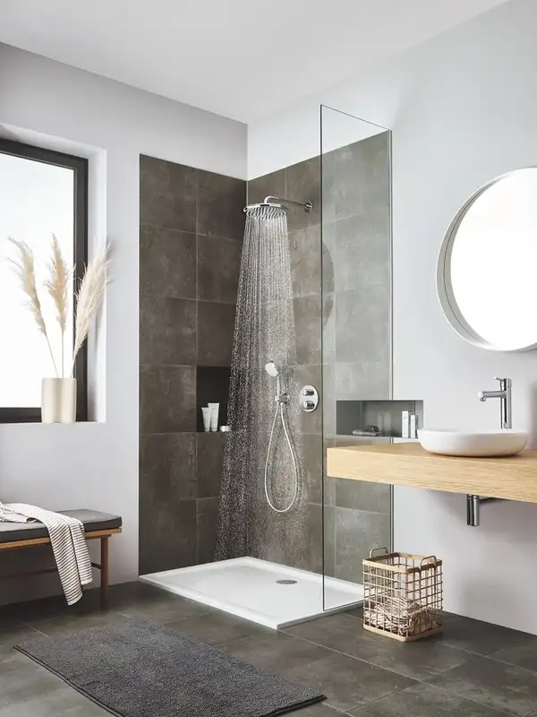 Верхний душ с душевым кронштейном Grohe Tempesta Ø 250 мм (цвет - хром) (26668000) фото 10 Aquada.com.ua Верхний душ с душевым кронштейном Grohe Tempesta Ø 250 мм (цвет - хром) (26668000) фото 10 Aquada.com.ua