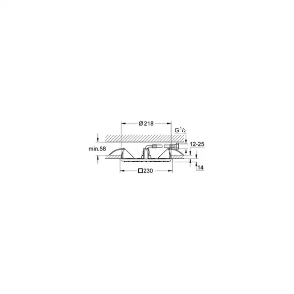 Верхній душ Grohe Rainshower Allure (27863000)