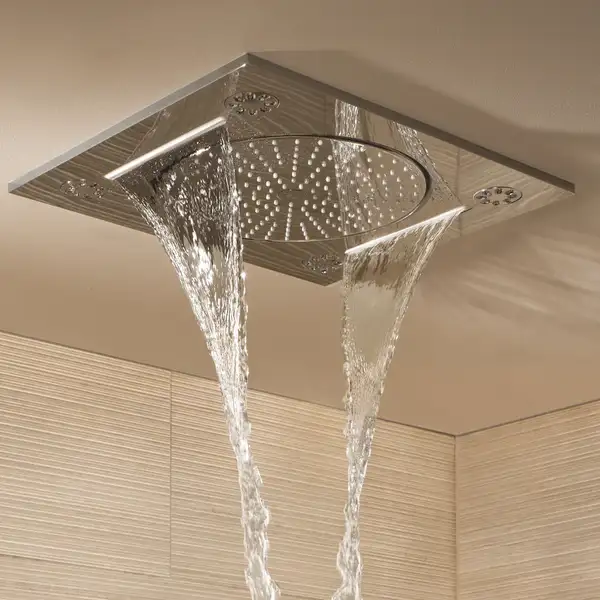 Верхний душ Grohe Rainshower F-Series 381 х 456 мм (цвет - хром), 3 вида струи (27939001) фото 4 Aquada.com.ua