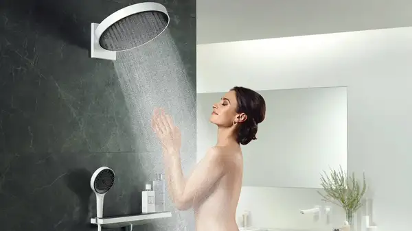 Верхний душ Ø 250 мм Hansgrohe Rainfinity EcoSmart, 3 типа струи (цвет - белый матовый) (26233700) фото 6 Aquada.com.ua Верхний душ Ø 250 мм Hansgrohe Rainfinity EcoSmart, 3 типа струи (цвет - белый матовый) (26233700) фото 6 Aquada.com.ua