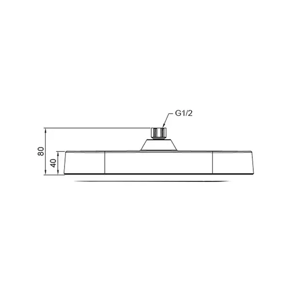 Лійка для душу стельова Koer KP-0404-01-OH 325x200мм (KR5000)