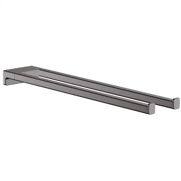 Полотенцедержатель Hansgrohe AddStoris 44,5 см подвійний, Brushed Black Chrome (41770340) Полотенцедержатель Hansgrohe AddStoris 44,5 см подвійний, Brushed Black Chrome (41770340)