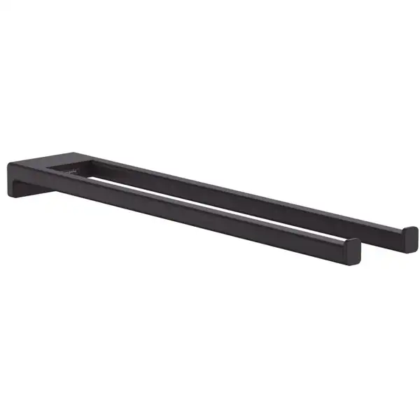 Полотенцедержатель Hansgrohe AddStoris 44,5 см, подвійний, Matt Black (41770670) Полотенцедержатель Hansgrohe AddStoris 44,5 см, подвійний, Matt Black (41770670)