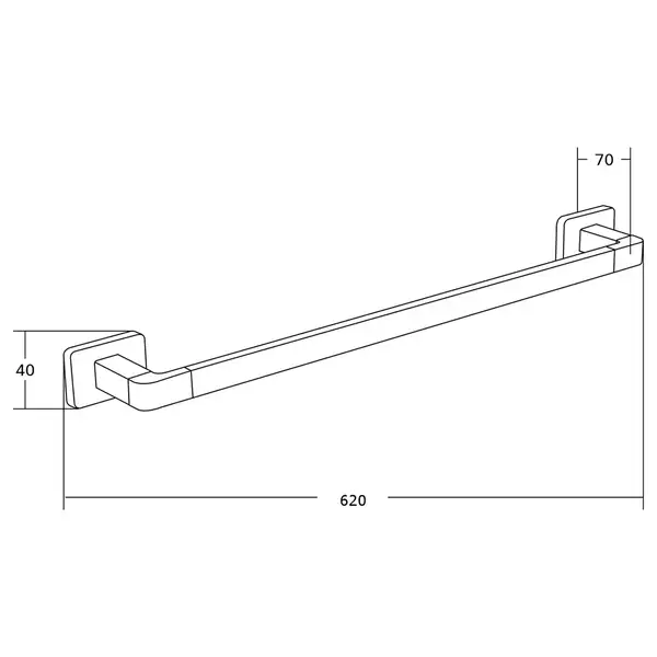 Вешалка для полотенец MEXEN ASIS BLACK (MEX-7017624-70) Вешалка для полотенец MEXEN ASIS BLACK (MEX-7017624-70)