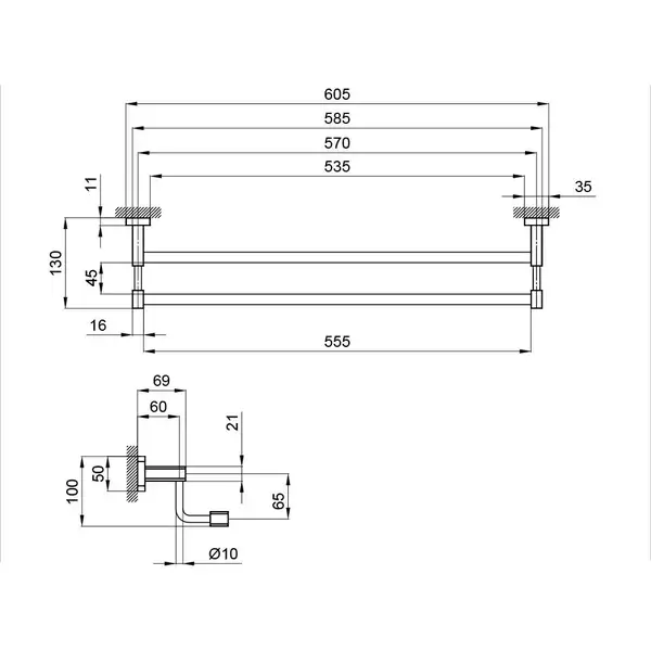 Полотенцедержатель Qtap Liberty ORO 1148 (QTLIBORO1148) Полотенцедержатель Qtap Liberty ORO 1148 (QTLIBORO1148)