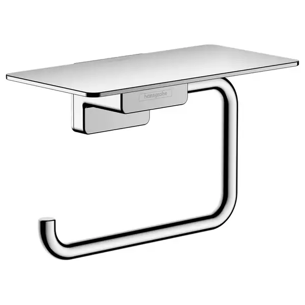 Бумагодержатель без крышки, с полкой Hansgrohe AddStoris (цвет - хром) (41772000) фото 1 Aquada.com.ua Бумагодержатель без крышки, с полкой Hansgrohe AddStoris (цвет - хром) (41772000) фото 1 Aquada.com.ua