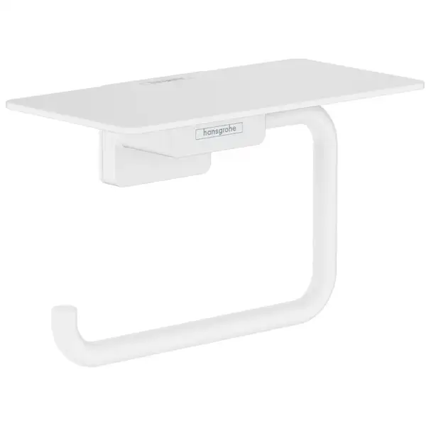 Тримач туалетного паперу Hansgrohe AddStoris з поличкою, Matt White (41772700) Тримач туалетного паперу Hansgrohe AddStoris з поличкою, Matt White (41772700)