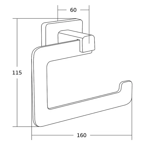 Держатель для туалетной бумаги MEXEN ASIS CHROME (MEX-7017633-00)