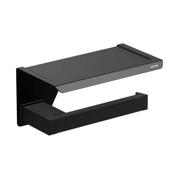 Тримач туалетного паперу Sonia S-Cube Black (176373) Тримач туалетного паперу Sonia S-Cube Black (176373)