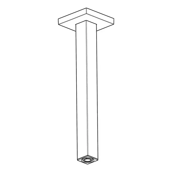 Тримач для верхнього душу Hansgrohe Pulsify E h30 см (колір – чорний матовий) 24339670 Тримач для верхнього душу Hansgrohe Pulsify E h30 см (колір – чорний матовий) 24339670