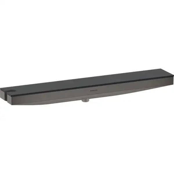 Настенный держатель Porter 500 с полкой левый Hansgrohe Porter E (цвет - шлифованный чёрный хром) 26843340 Настенный держатель Porter 500 с полкой левый Hansgrohe Porter E (цвет - шлифованный чёрный хром) 26843340