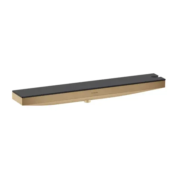 Настенный держатель Porter 500 с полкой правый Hansgrohe Porter E (цвет - шлифованная бронза) 26858140 Настенный держатель Porter 500 с полкой правый Hansgrohe Porter E (цвет - шлифованная бронза) 26858140