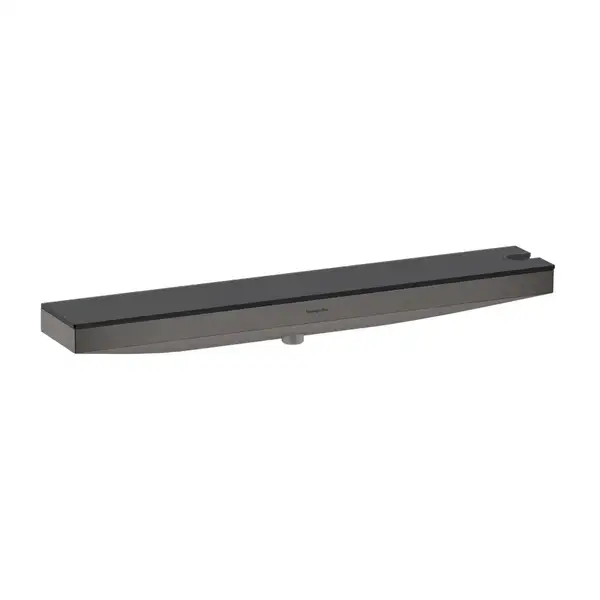 Настенный держатель Porter 500 с полкой правый Hansgrohe Porter E (цвет - шлифованный чёрный хром) 26858340