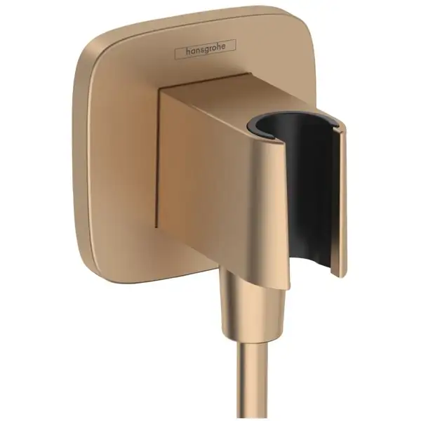 Шлангове підключення Hansgrohe FixFit Porter Q з тримачем, Brushed Bronze (26887140) Шлангове підключення Hansgrohe FixFit Porter Q з тримачем, Brushed Bronze (26887140)