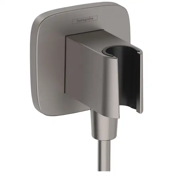 Шлангове приєднання Hansgrohe FixFit Porter Q з тримачем, Brushed Black Chrome (26887340) Шлангове приєднання Hansgrohe FixFit Porter Q з тримачем, Brushed Black Chrome (26887340)