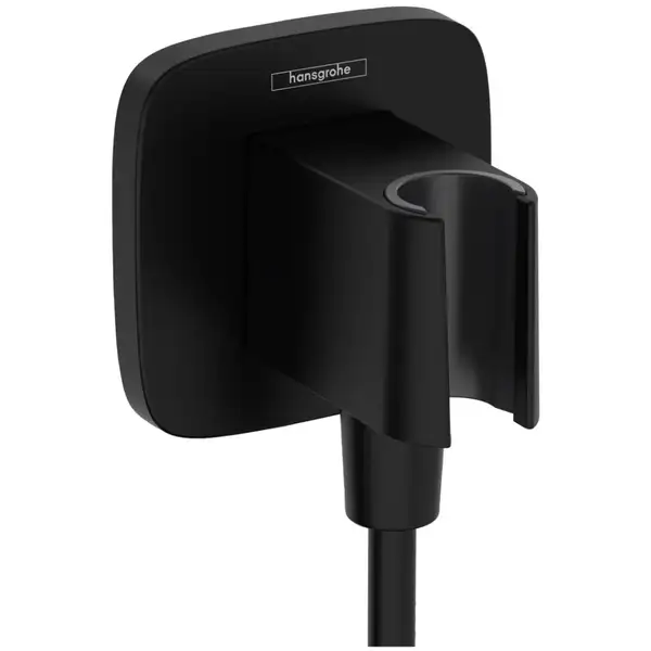 Шлангове підключення Hansgrohe FixFit Porter Q з тримачем, Matt Black (26887670) Шлангове підключення Hansgrohe FixFit Porter Q з тримачем, Matt Black (26887670)