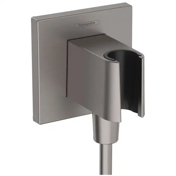 Шлангове підключення Hansgrohe FixFit Porter E із тримачем, Brushed Black Chrome (26889340) Шлангове підключення Hansgrohe FixFit Porter E із тримачем, Brushed Black Chrome (26889340)